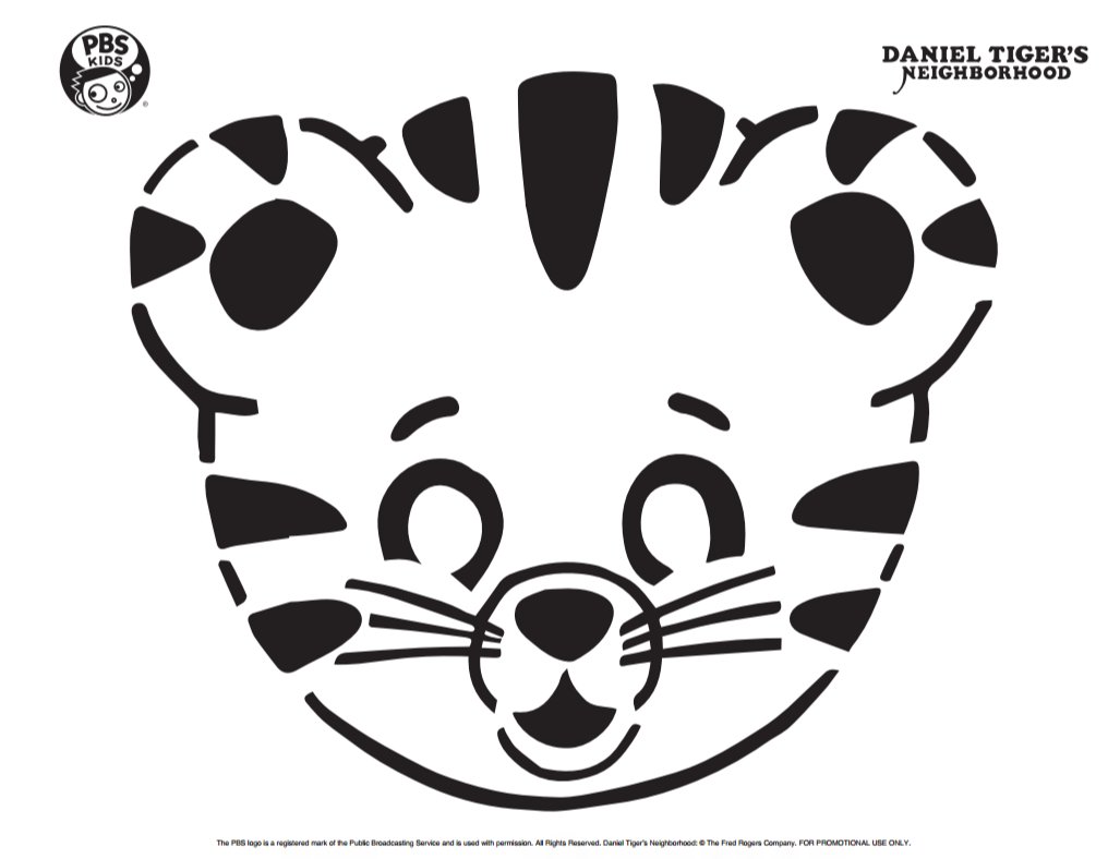 danieltigertv's tweet photo. It's pumpkin season! Your family can use this grr-ific template to carve your very own Daniel Tiger jack-o-lantern! #DanielTigerPBS https://t.co/MjTN86RCdG