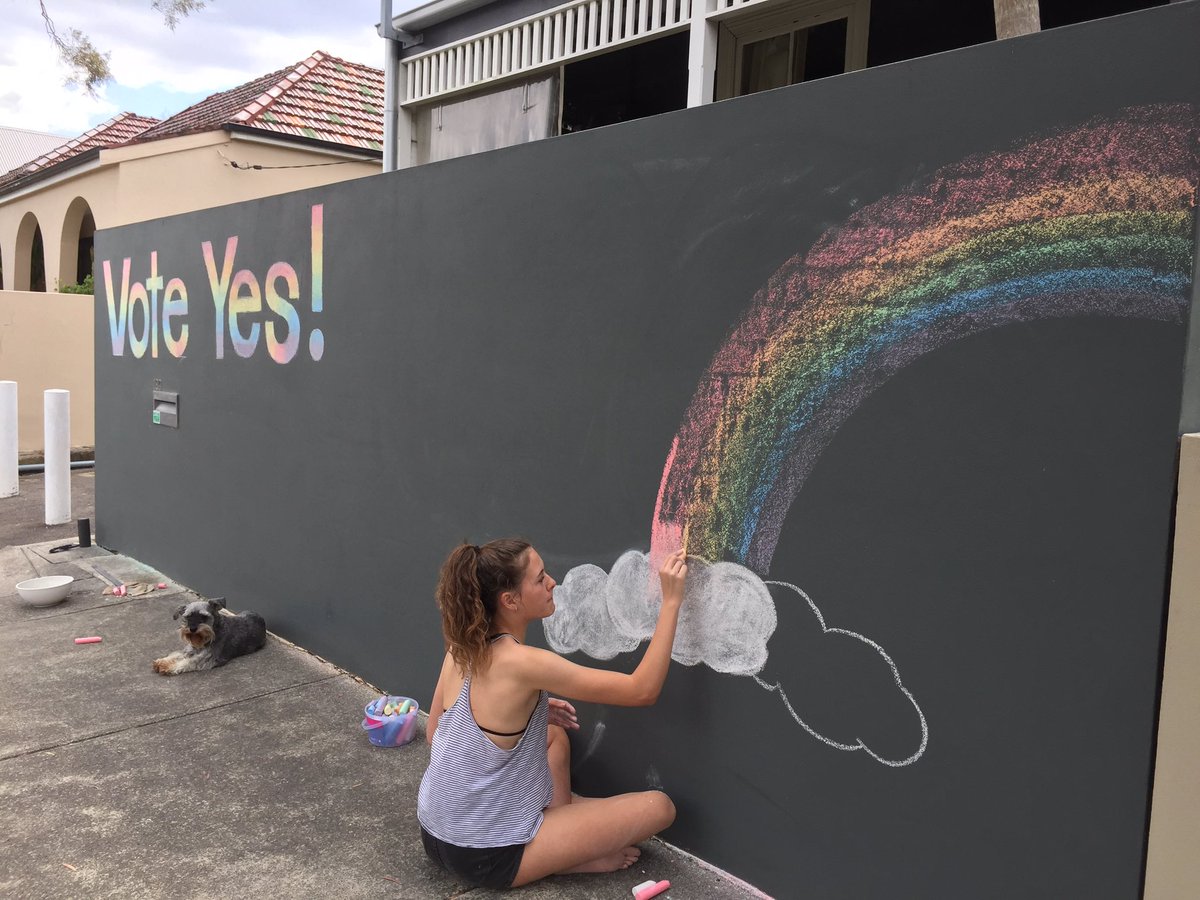 onefortycomms's tweet photo. Here's our #VoteYes - good for everyone to be involved #SSM #samelove https://t.co/VJlx0bLMGI