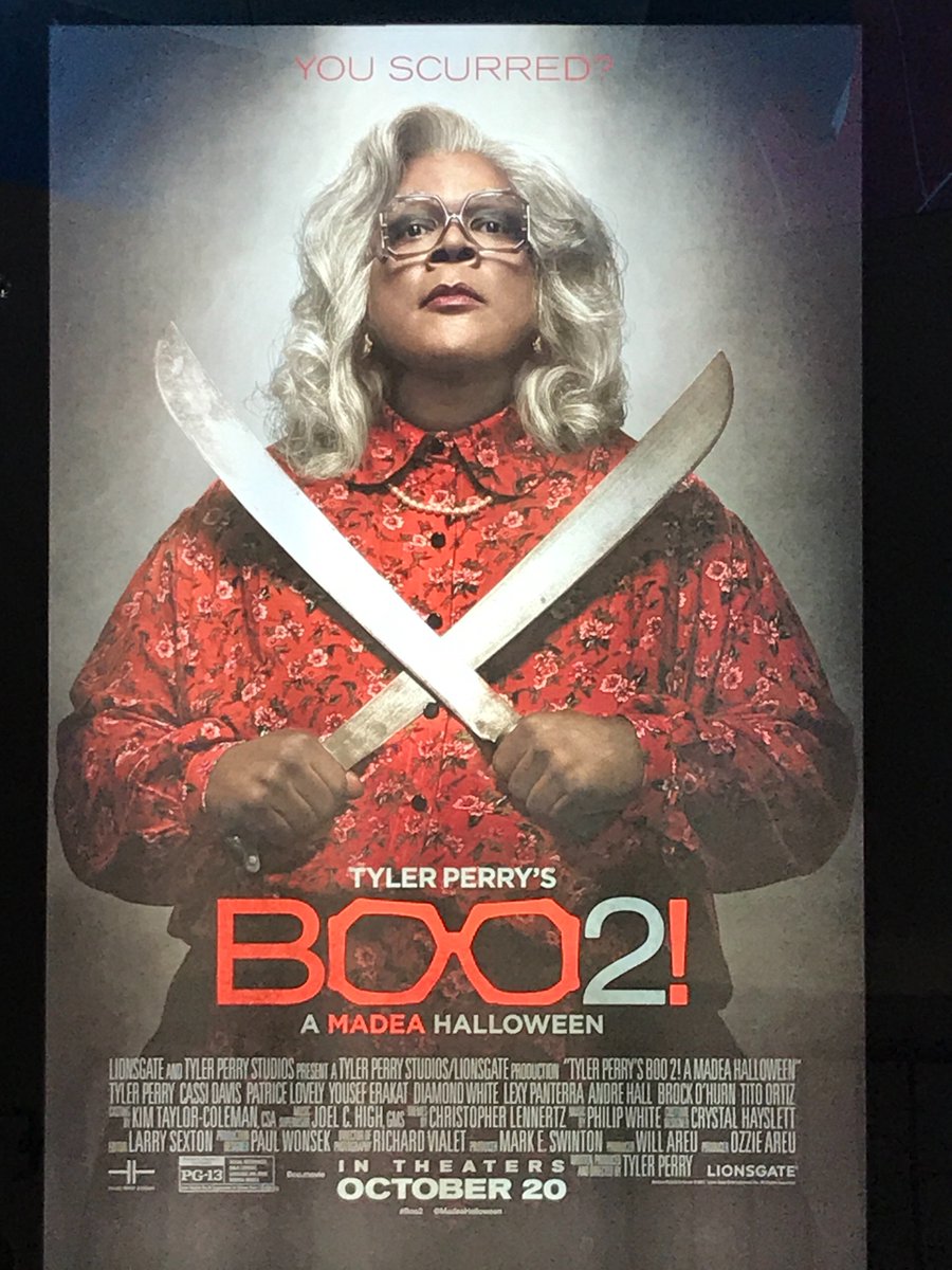KennyLopez_TV's tweet photo. Red carpet ready for New Orleans premiere @MadeaHalloween #Boo2 #Madea #Hellurrr @WGNOtv @tylerperry #tylerperry @AMCTheatres #Elmwood https://t.co/qTyS3gyBa3