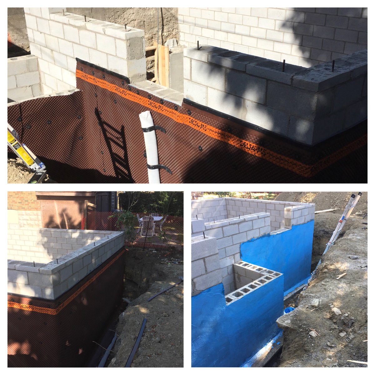NTL_Contracting's tweet photo. Another foundation complete and waterproofed #deltadörken #deltams #waterproofing #LiquidRubber #Excavation #Toronto #BestOfTrustedPros #NTL https://t.co/5XId4dnrsS