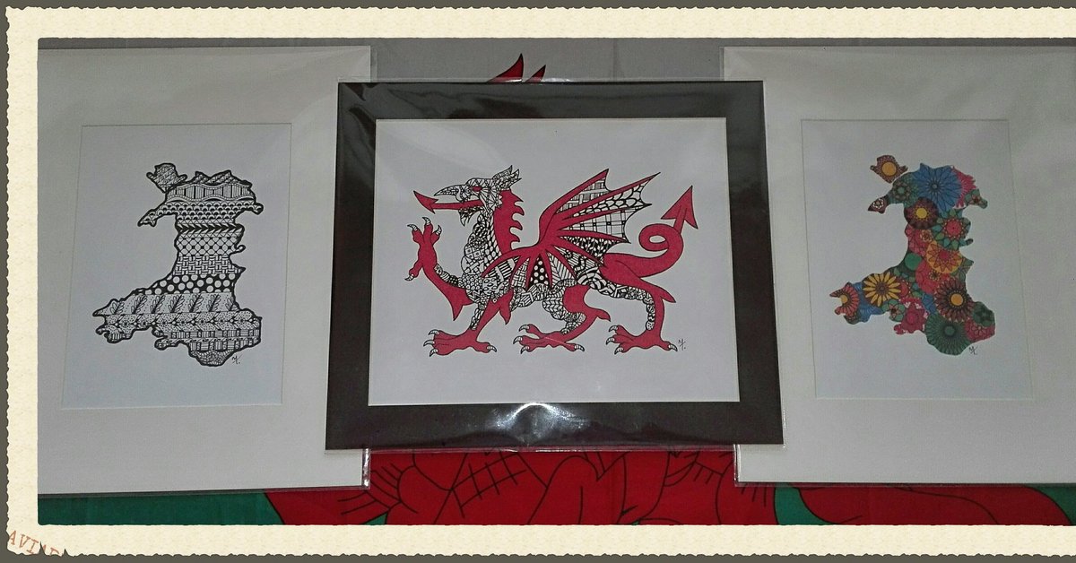 PethauBachOG's tweet photo. Zentangle map o Gymru
Zentangle Draig Goch
Spirograoph map o Gymru
Pris / Price: £15 pa un /each
Arlunydd / Artist:
@MichelleEclypse https://t.co/Blb2D5Ph2g