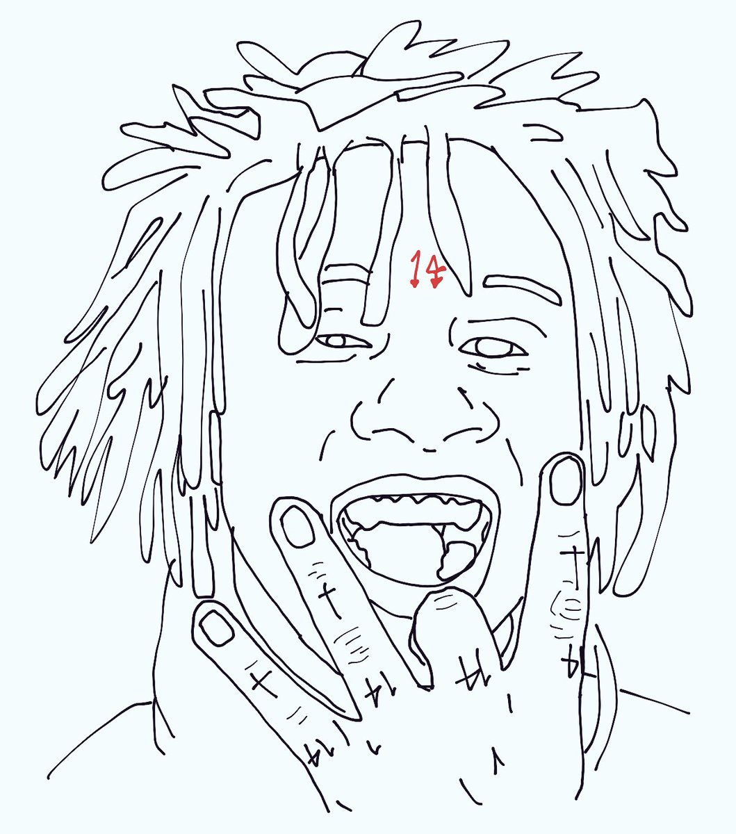 Trippie redd coloring pages are very attractive and suitable for your child...