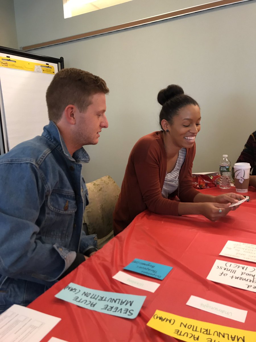 Workshop participants determining malnutrition interventions #FeedMe #GH887 <a href="/IH887_BU/">IH887_BU</a>