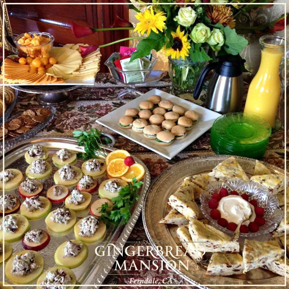 Gingerbreadbnb's tweet image. The spread from a #BridalShower #TeaParty we hosted a while back. #Elegant as well as #scrumptious.  #foodporn #bedandbreakfast #events