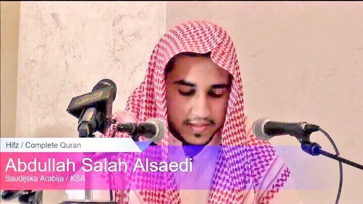 #الحربي_الاول_بالقران_دوليا
حفظ الكتاب وكان متقن حفظه
وحصل على  الأول وليس الثان
قد سار في درب النبي وصحبه 
طوبى لكم يا....حفظة القرآن