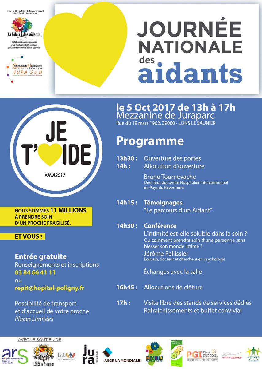 Prodessa_Asso's tweet photo. La journée des aidants c'est ce jeudi à partir de 13h à Juraparc. https://t.co/rHIZBtYhpz