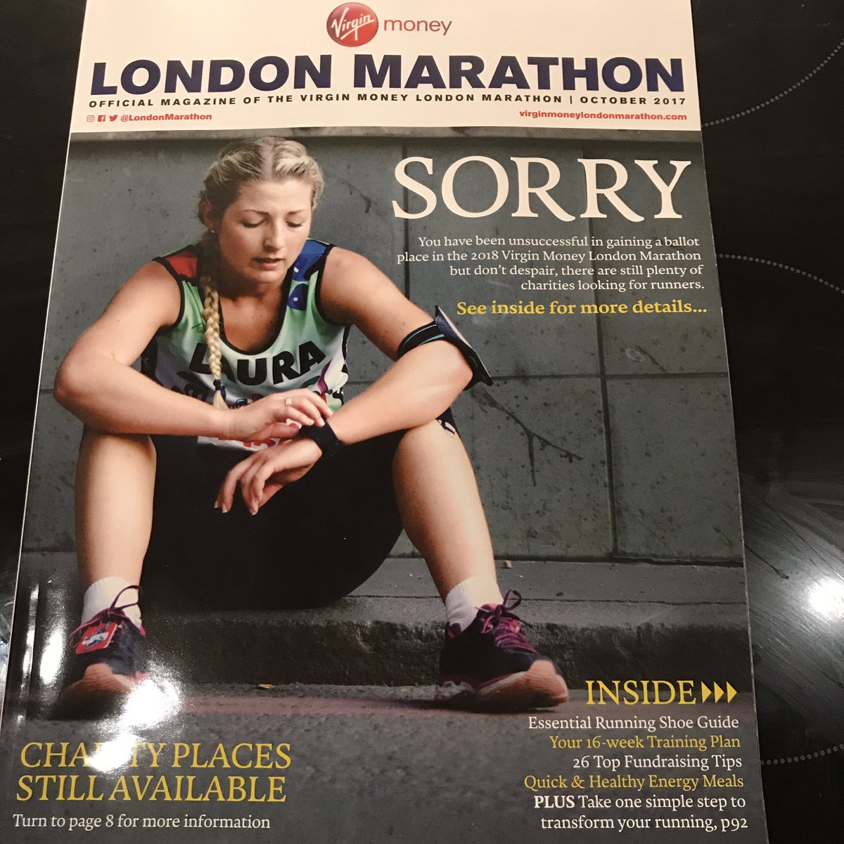Matt_Allan1's tweet photo. @LondonMarathon not again... https://t.co/sNIhyh8cU0