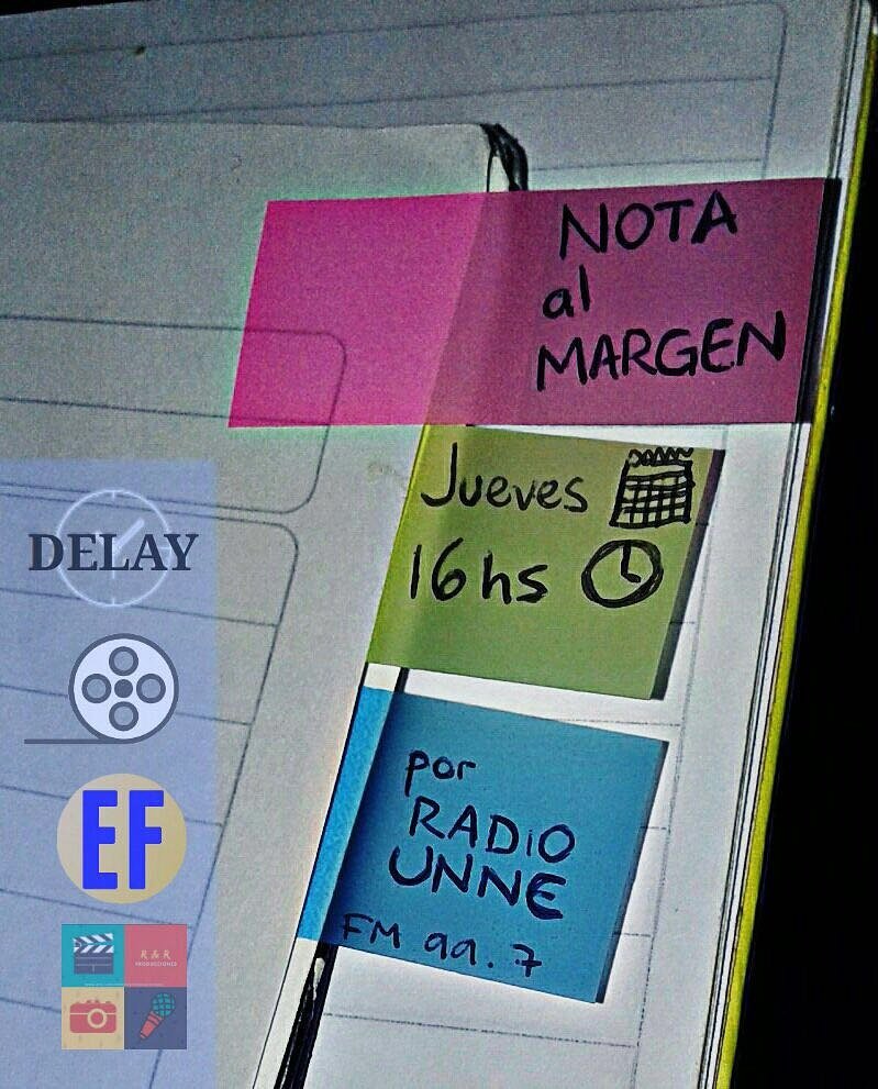 delayproduc's tweet photo. Escuchanos desde este jueves en Nota al margen 😉📻🎵 https://t.co/fMmMAXxfvD