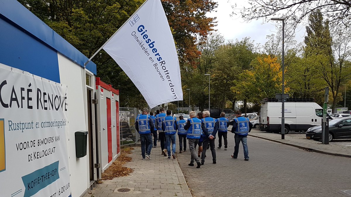 Werkbezoek @Vestia_nl aan <a href="/GiesbersRdam/">GiesbersRotterdam</a>, groot onderhoud/energetische aanpak hoogbouw Ommoord ism <a href="/Woonstad/">Woonstad Rotterdam</a> @A3Architecten. #kennis #delen