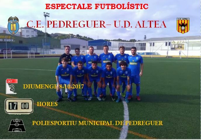 CEPedreguer's tweet photo. Diumenge a les 17h 
@CEPedreguer vs @Alteacf 
AMUNT BLAVETS!!!
AMUNT CE PEDREGUER
 https://t.co/9jn8pcvpEX https://t.co/Radw7Xvp8Y