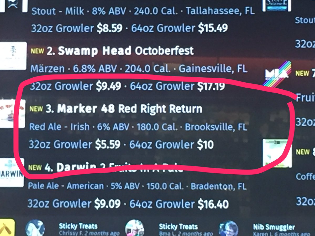 Marker48Brewing's tweet photo. Keep an eye out for our beer in local @ABCBeerCountry stores in our distro area. #RedRightReturn currently at Crystal River store #Delicious https://t.co/6pDX5sOhRN