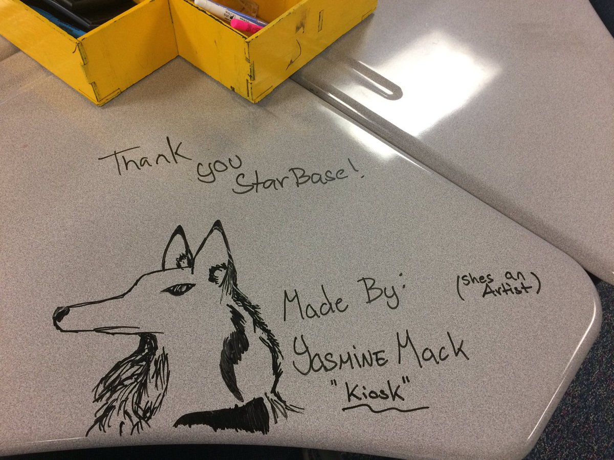 STARBASEAustin's tweet image. Student showing #STARBASEAustin the love through #Art! 🎨👌🏻