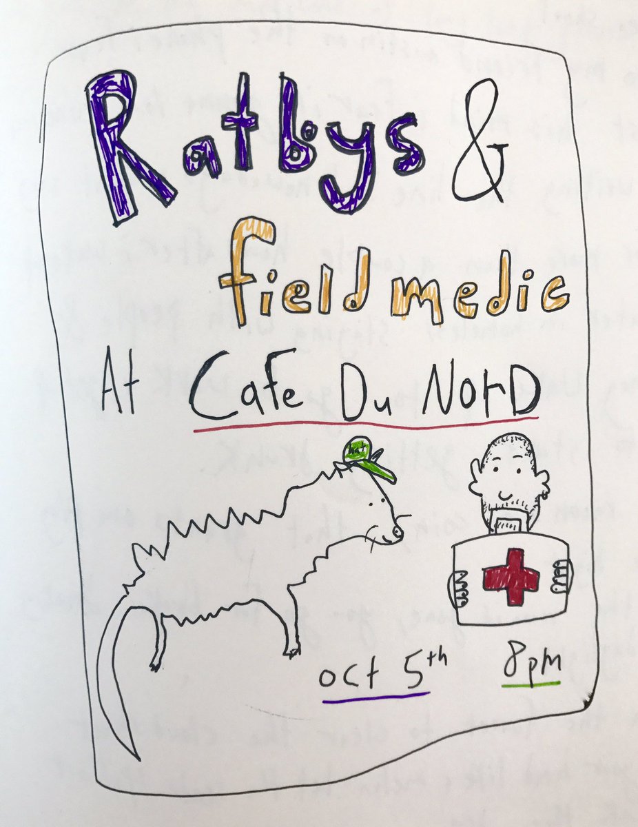 _fieldmedic's tweet photo. thursday! ratboys nd me in SF :) 

tix https://t.co/hBAED01VoS https://t.co/VNsjA5gX4v