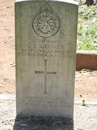 33/ Here is the grave in Kisii of one of the British officers killed in action.