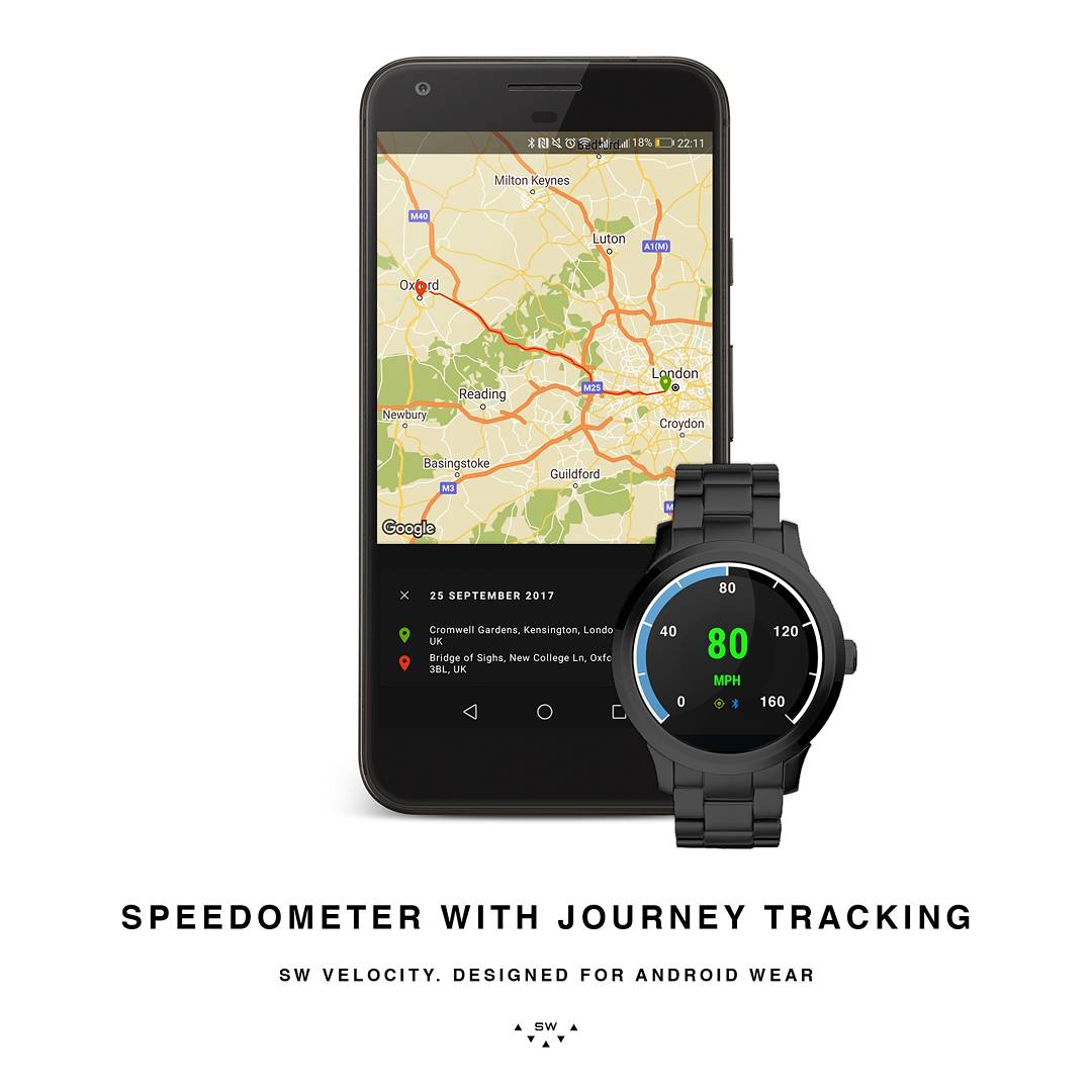strangewatch's tweet photo. SW Velocity is a #wearable speedometer app for #AndroidWear that helps you to control your speed while cycling. https://t.co/NDhLiRe1HQ https://t.co/LczLvuoS2A
