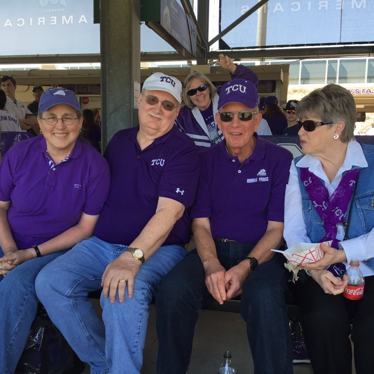SuperJ_45's tweet image. @TCU_Athletics enjoying a game with long time friends. My best man at my wedding to my right as you look at it. #ToadToThePast