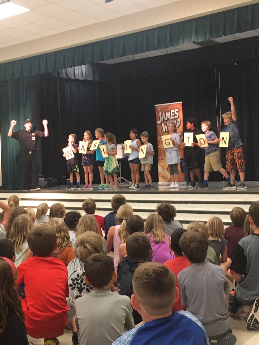 MsGunnPCE's tweet photo. James Wand Anti-Bullying Assembly. @PrairieCreekPCE  #antibullying #magician https://t.co/e6gctqGBU4