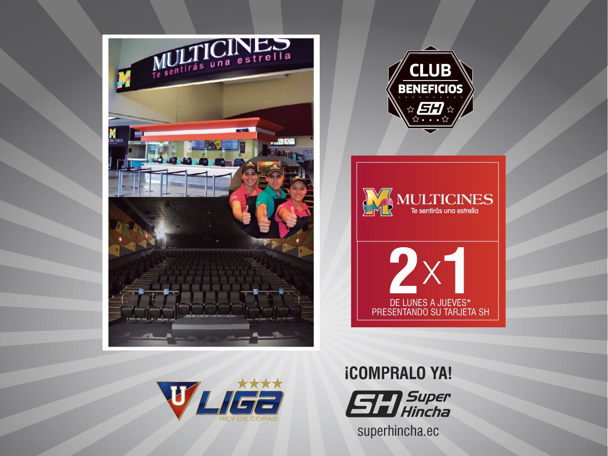 LiguistaOficial's tweet photo. ¡Los martes son de cine en @MulticinesEc con tu #BeneficioSH! ¿Qué película quieres ver? https://t.co/9i7IorBqJ9