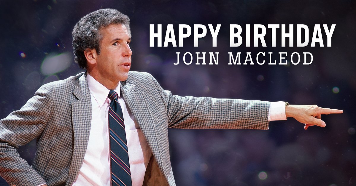 Happy birthday to Suns Ring of Honor member John MacLeod! 