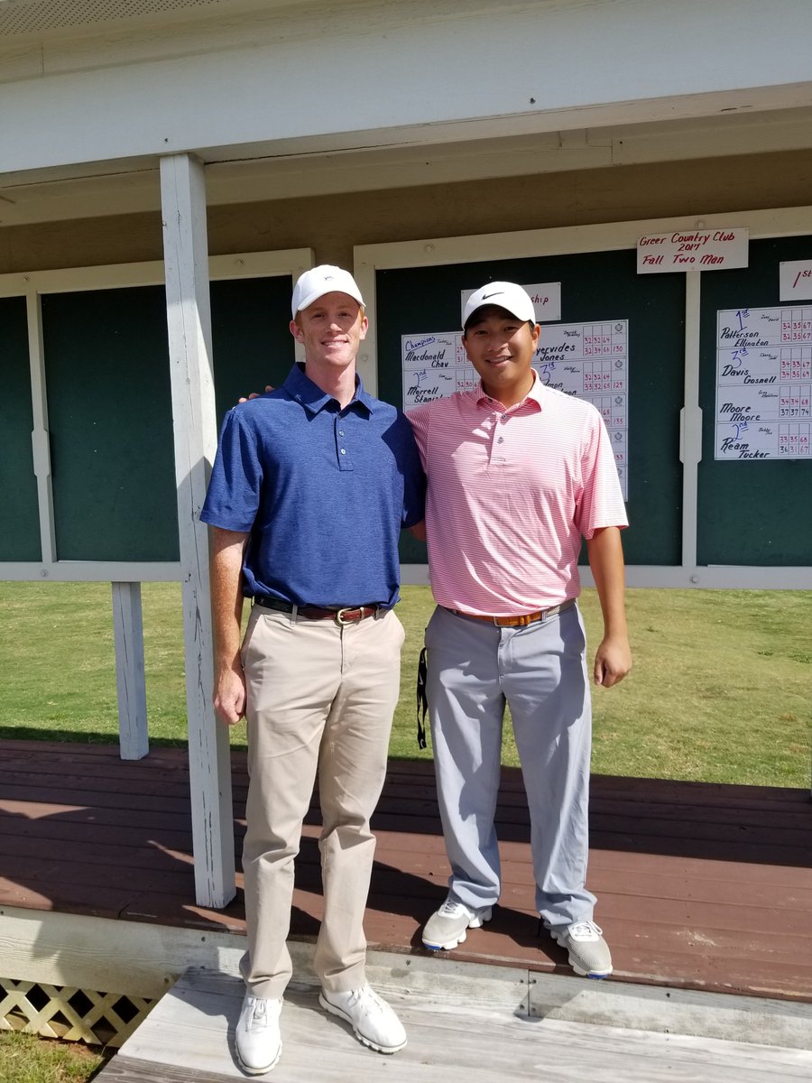 GreerCountry's tweet image. Congrats 2 Tucker MacDonald &amp;amp; Josh Chay 4 winning our Fall Two Man Open. MacDonald &amp;amp; Chay shot a 2 round total of 125 to win.@tuckermacgolf