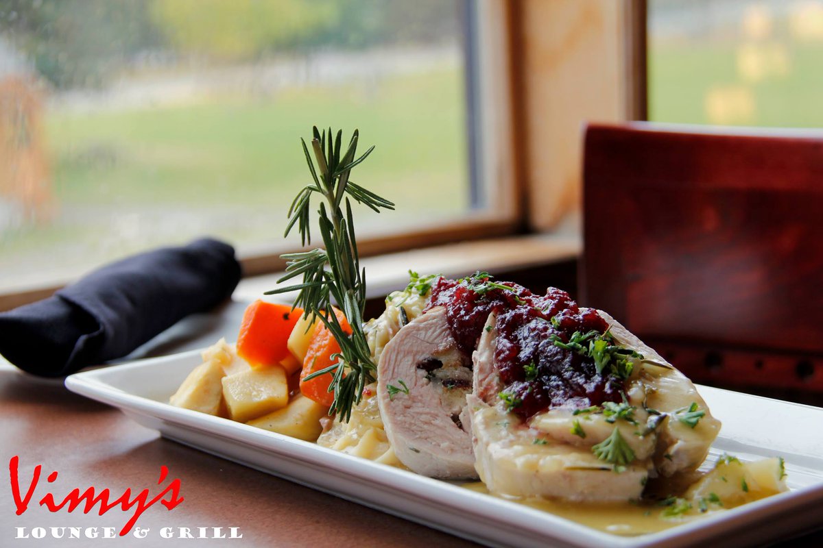 Stop in <a href="/Vimys/">VIMY SHUKLA</a> this #Thanksgiving weekend for a delectable plated turkey dinner for $29.50. Available Saturday, Sunday and Monday.