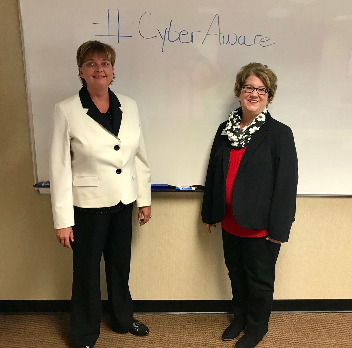 FNBFirst's tweet photo. Brushing up on our Cybersecurity knowledge by Rayleen Pirnie from RP Payments and Risk Consulting Services. #FNBLearn #CyberAware https://t.co/ygSNWEKFPQ