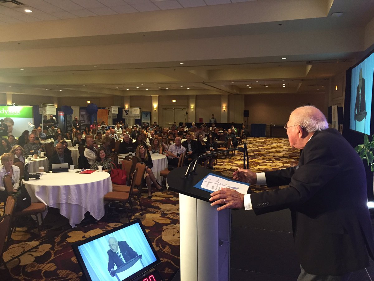 Peter 87, stole the show during our presentation in front of 350 attendees <a href="/BCSeniorsLiving/">BCSLA</a> conference today! @Wish_Canada <a href="/wishofalifetime/">Wish of a Lifetime</a>