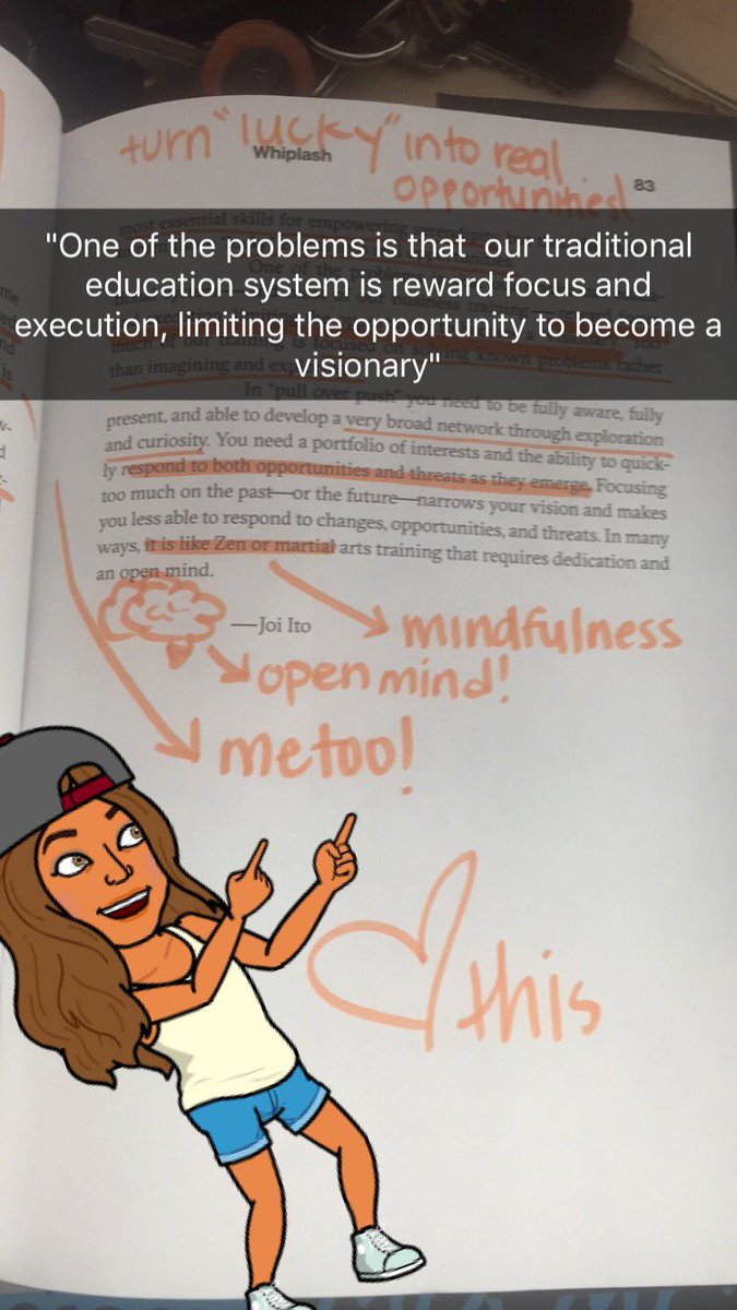 ValeriaTeaches's tweet photo. ❤️ what I'm 📖 reading in 👉🏼📚How to survive our faster future: Whiplash #booksnaps #pullandpush #whiplash @Joi #gslearning #changingworld 🌎 https://t.co/dRw1BAtKDX