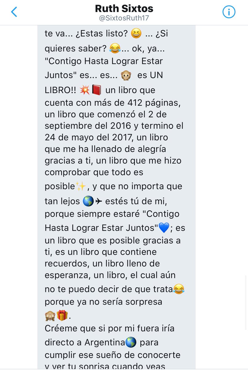 lalobrito's tweet photo. @SixtosRuth17 Que hermoso detalle! ya quiero que llegue el día para que pueda verlo! 🙈😍🚀🚀🙌📝📘 #MensajesQueAtrapan https://t.co/XEiYdYW6xM
