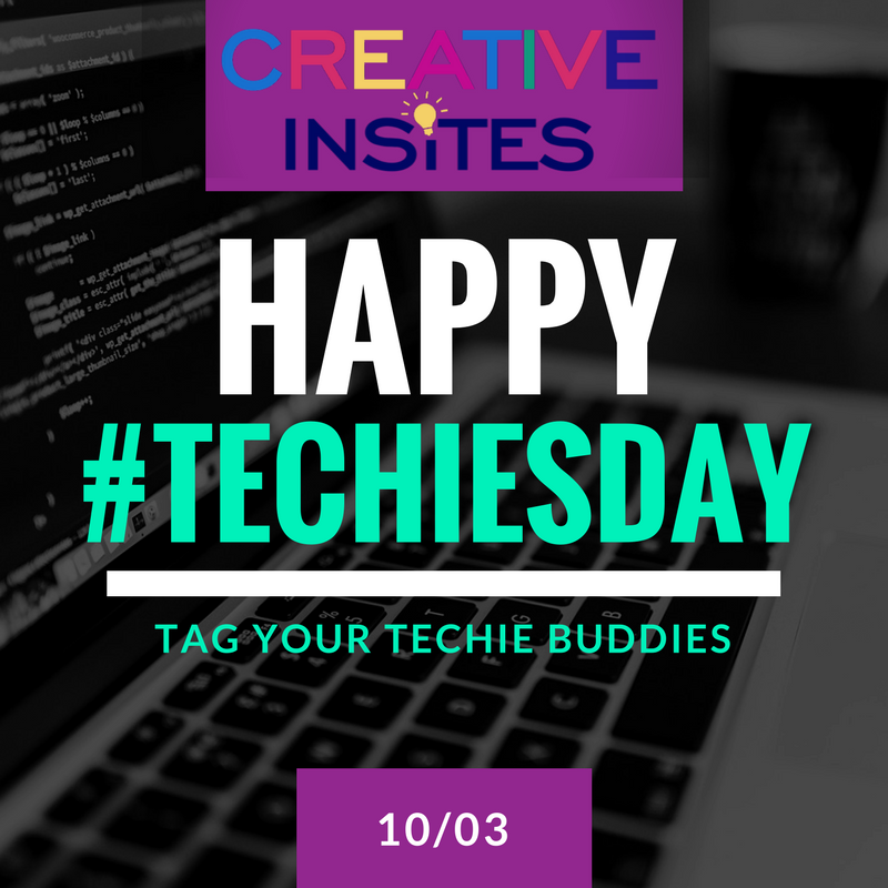 WebDesignStuart's tweet photo. Happy #TechiesDay to all the techies out there! #CreativeInsites #WebDesignStuart https://t.co/8DccgpVgBh