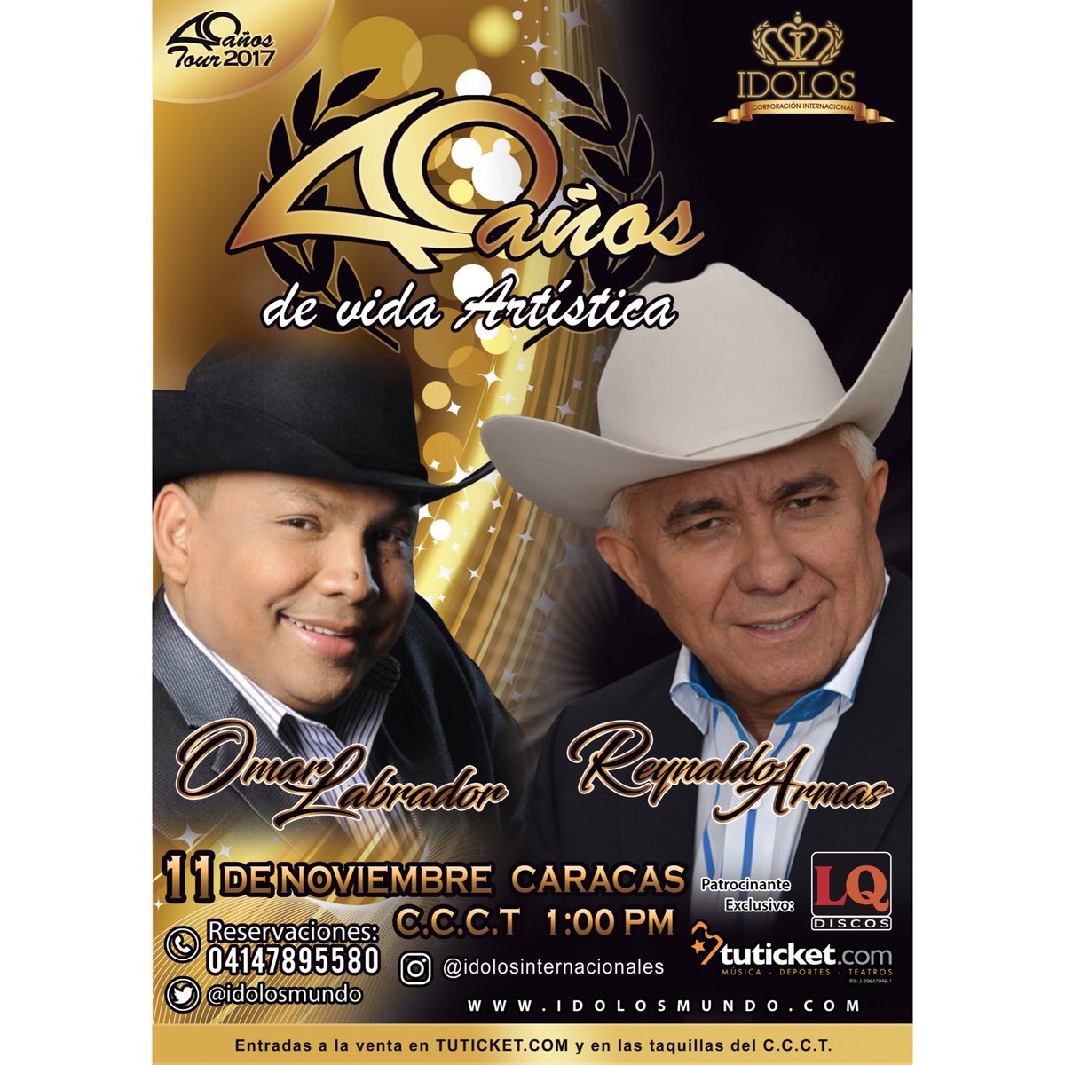 @omarlabrador334 estará presente en la celebración de los 40 años de vida artística de <a href="/reynaldoarmasve/">Reynaldo Armas</a> reserva al 04147895580