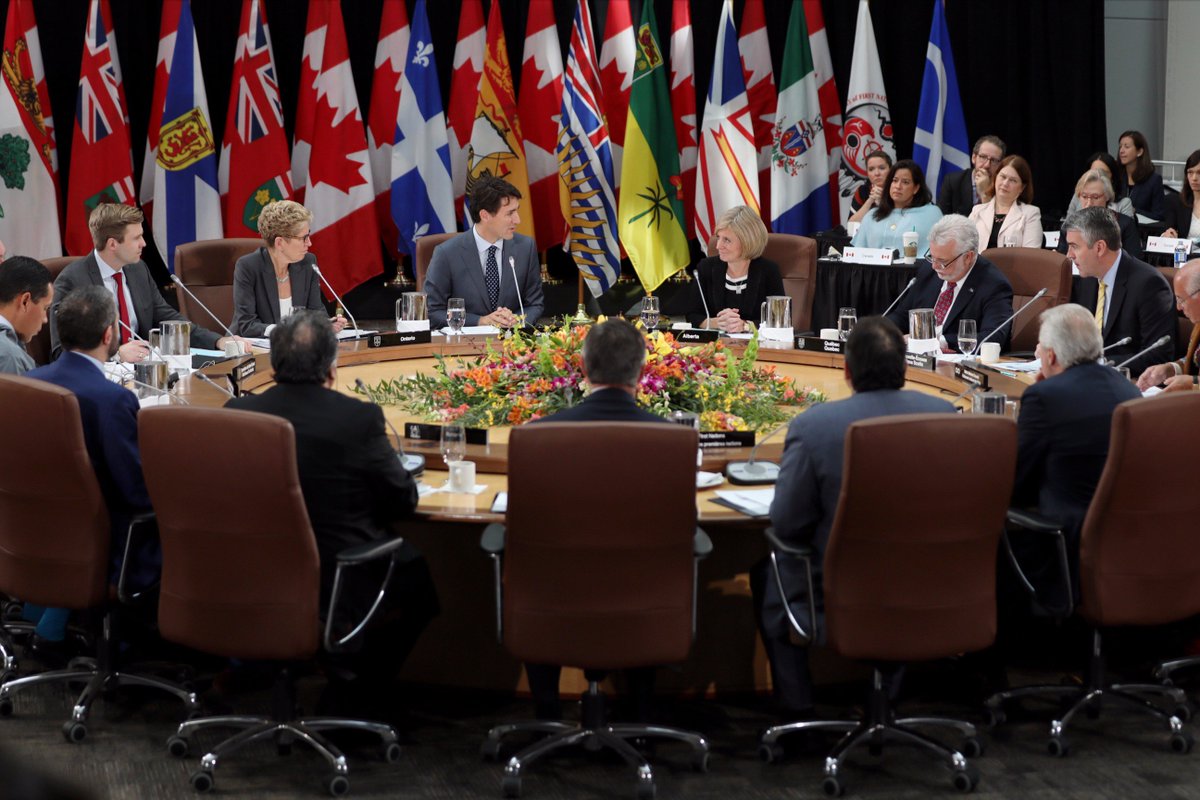 JustinTrudeau's tweet photo. We'll move forward with reconciliation by working together. More on our meeting with Indigenous leaders &amp; premiers: https://t.co/0dANA9sBUQ https://t.co/VZkSXwMsXc