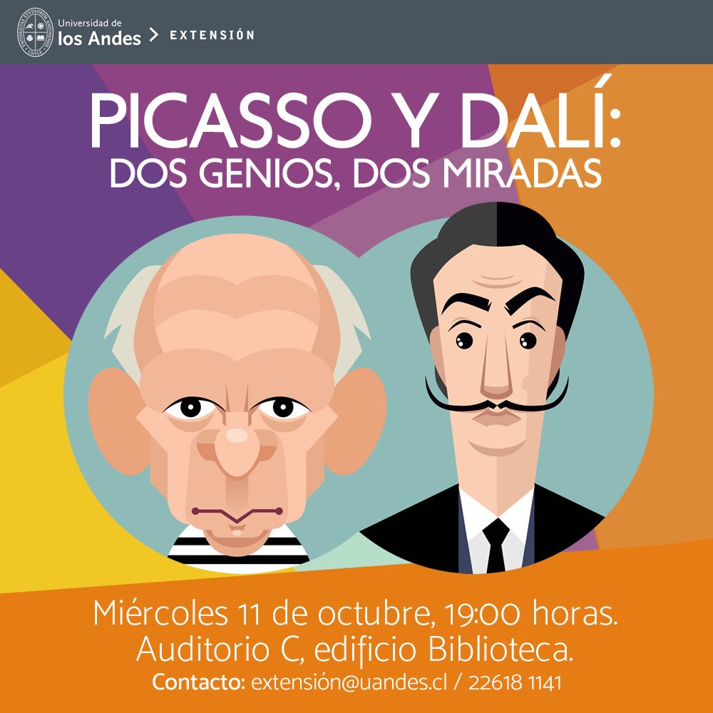 ¡No te pierdas este seminario sobre Picasso y Dalí! Reserva tu cupo aquí: uandes.cl/comunicaciones… …