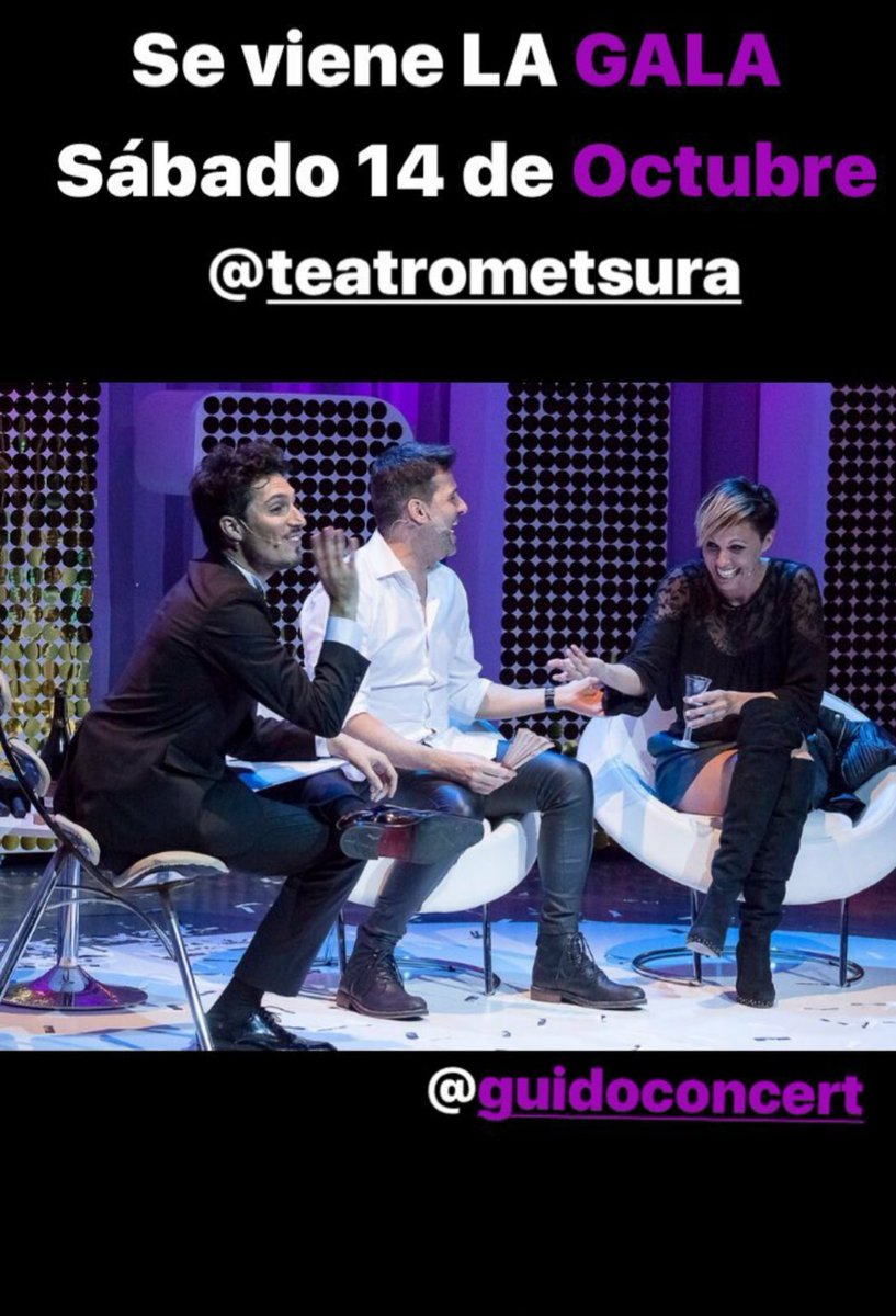 No se pierdan  <a href="/guidoconcert/">guidoconcert</a> con  <a href="/GZaffora/">Guido Zaffora</a> y la direccion <a href="/pashkus/">Ricky Pashkus</a> en @TeatroMetSura Entradas <a href="/Plateanet/">Plateanet</a> 👏👏👏