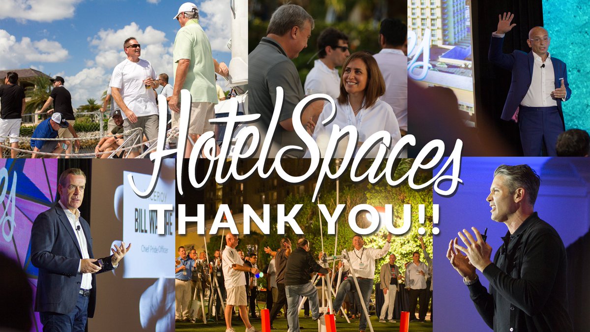 HotelSpaces's tweet photo. What a fun 3 days together! Thank You all who joined us at HotelSpaces 17. Hope to see you next year in Key West #HSEvent #hoteldesign https://t.co/5XrTgUHUFq