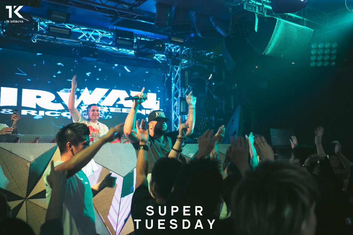 DJIrwan's tweet photo. S U P E R T U E S D A Y !
•
•
•
Throwback to our gig at @TK_SHIBUYA_ @supertuesdayjp two weeks ago!
#djirwan #ricogreene #shibuyanights https://t.co/2dW4a7e26c