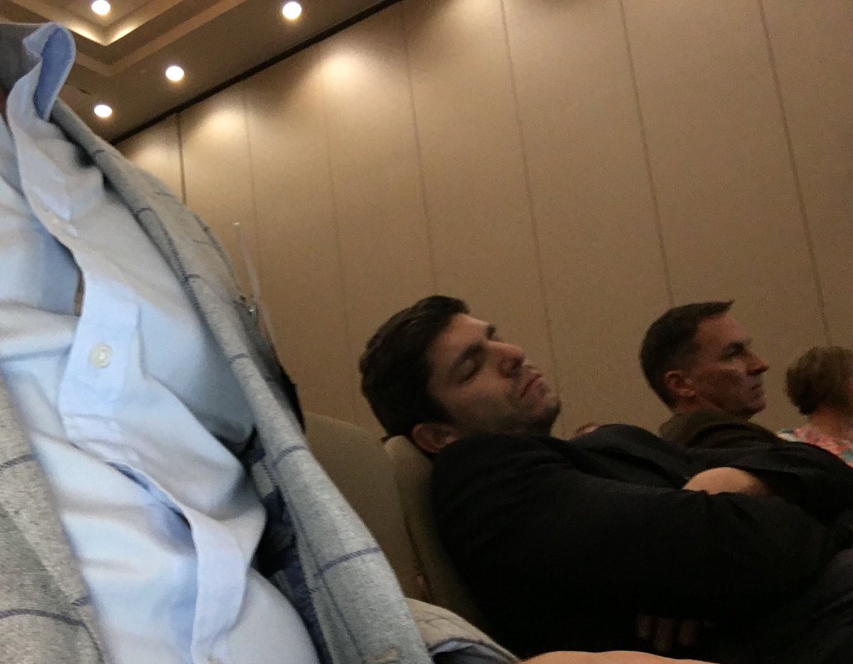 dombeveridge's tweet photo. When you find yourself hoping the guy next to you doesn’t start snoring. #FAIL #MAX17 https://t.co/Aw0XV055qZ