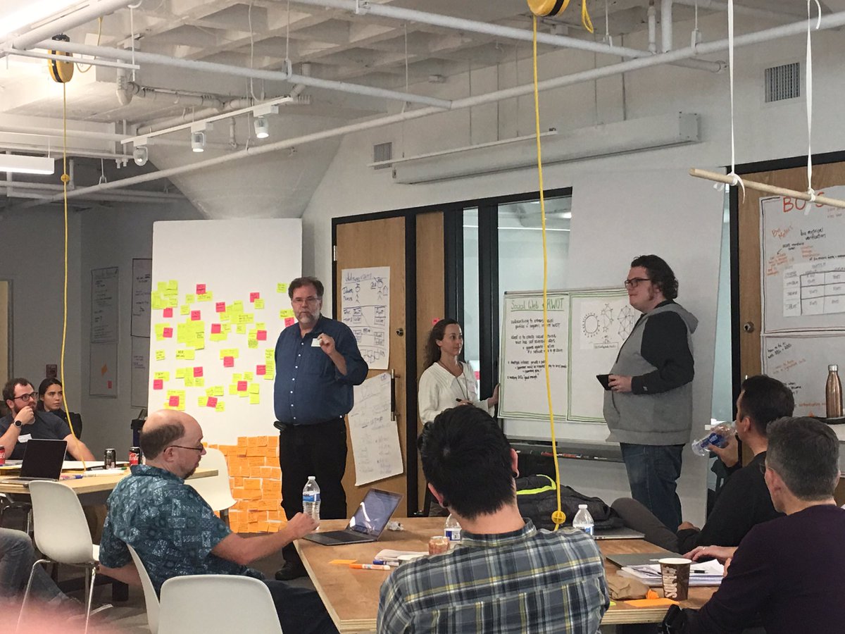 kimdhamilton's tweet photo. Rousing speech on ActivityPub and Mastodon by @dustyweb #RWoT https://t.co/oltOccpTCO