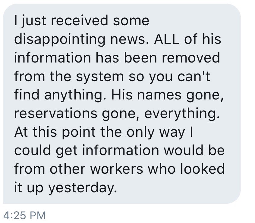 LauraLoomer's tweet photo. Sources who work for @MGMResortsIntl @MandalayBay are telling me the company/resort has DELETED ALL RECORDS of #StephenPaddock's reservation https://t.co/aZnZmF4cIY