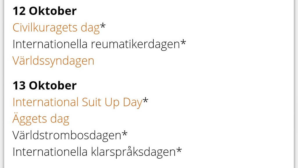 MollyKummel's tweet photo. Jag läste först världsSYNDdagen. Mycket roligare... 🙄 😂 #Temadagar https://t.co/L3ims5aHMR