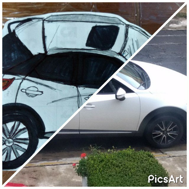 scherejasso's tweet photo. Que les parece el dibujo que hice de mi #Cx3 ? @MazdaOficial @AutosyMas @Loremyk 😂 #oscio #nosedibujar #siseparece esto es amor #zoomzoom https://t.co/xmJfLRs5xp