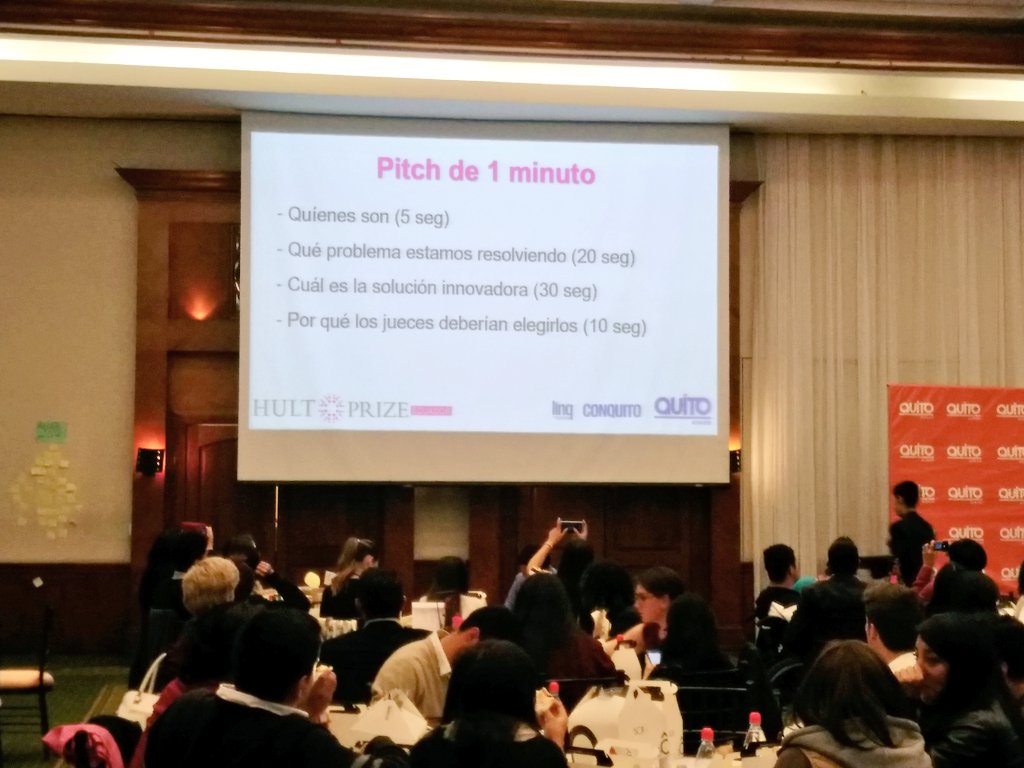 ConquitoUIO's tweet photo. Iniciamos presentaciones Elevator Pitch, de 1 y 6 minutos según los proyectos nacidos en el taller, y de mayor relevancia. #QuitoColabora. https://t.co/Pd3dfEf2wf