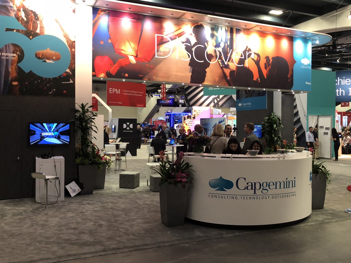 frankroche1969's tweet photo. In it’s 50th year #Capgemini showing a strong presence at #OracleOpenworld #OOW #capgemini50 https://t.co/GjWY7dOjri