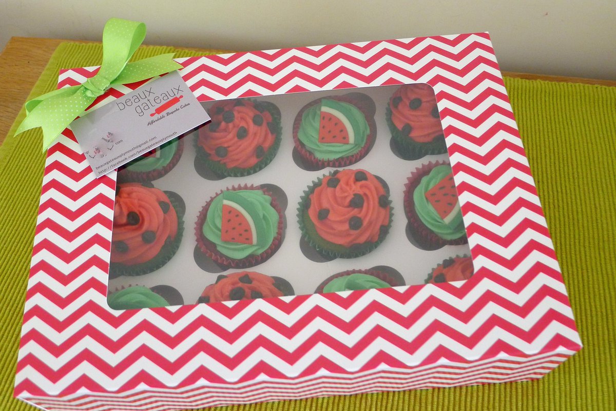 #Sunflower &amp; #watermelon #cupcakes - Bring back summer!