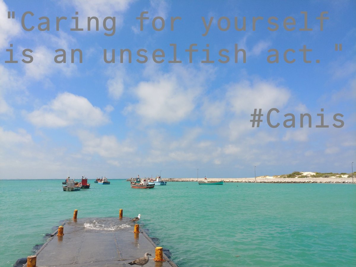 CoachNicZA's tweet photo. "Caring for yourself is an unselfish act." #Canis #personaldevelopment #spirituality #quote https://t.co/MtGf1tiyws