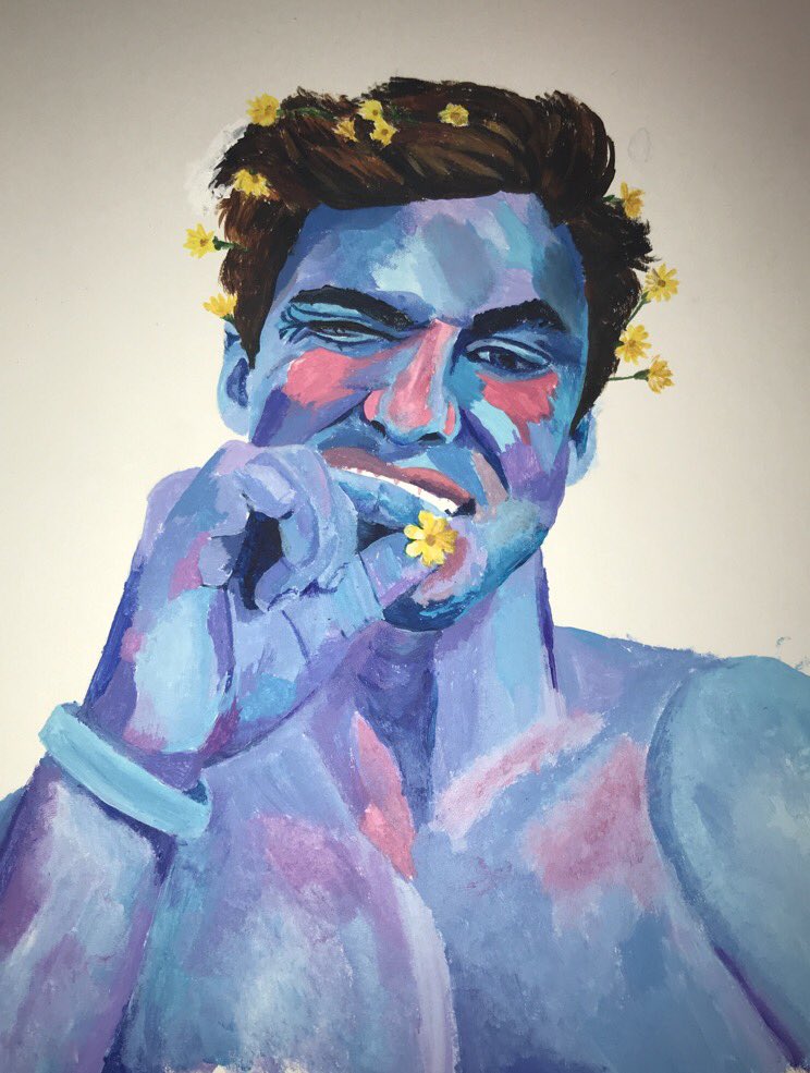 iluminatedolan's tweet photo. Painting of @EthanDolan inspired by the colours of tunesdays

I hope you like it 💜 https://t.co/3FlNUkDzUt