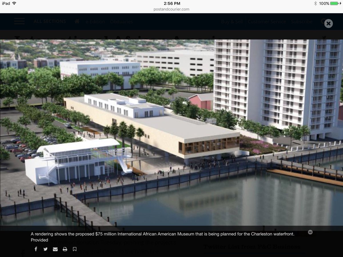 DebDeGroff's tweet image. With gratitude to the Lilly Endowment for their generous $10M gift to Charleston's International African American Museum.