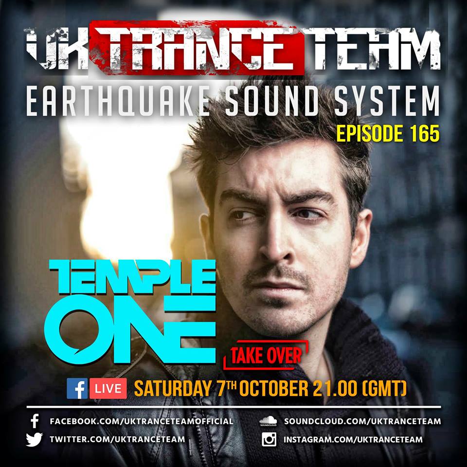 UkTranceTeam's tweet photo. #ESS165 with an exclusive take over from @TempleOneMusic  be sure to join us #trancefamily streaming on #FacebookLIVE 21:00 PM (GMT) 🔥 https://t.co/BK0xuFP3qe