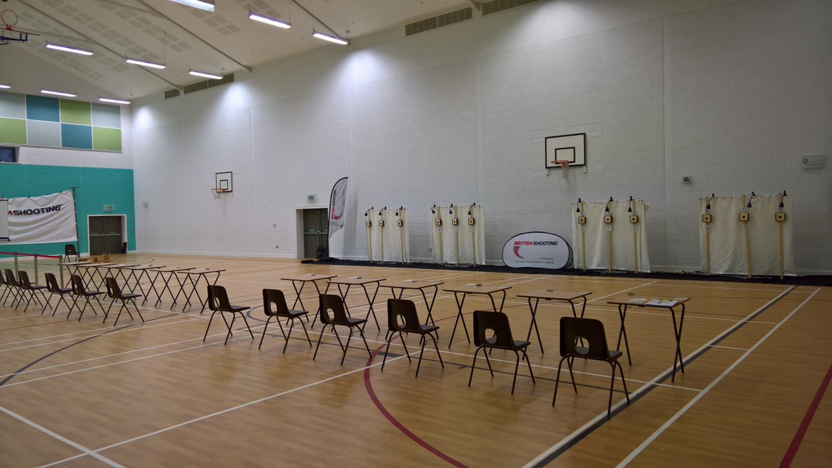 GBX600's tweet photo. @Welsh_Shooting ready to run the first qualification match British Schools Champs tomorrow. @BroDinefwr @GBShooting @GoSportWales https://t.co/VBiVbeC8ww