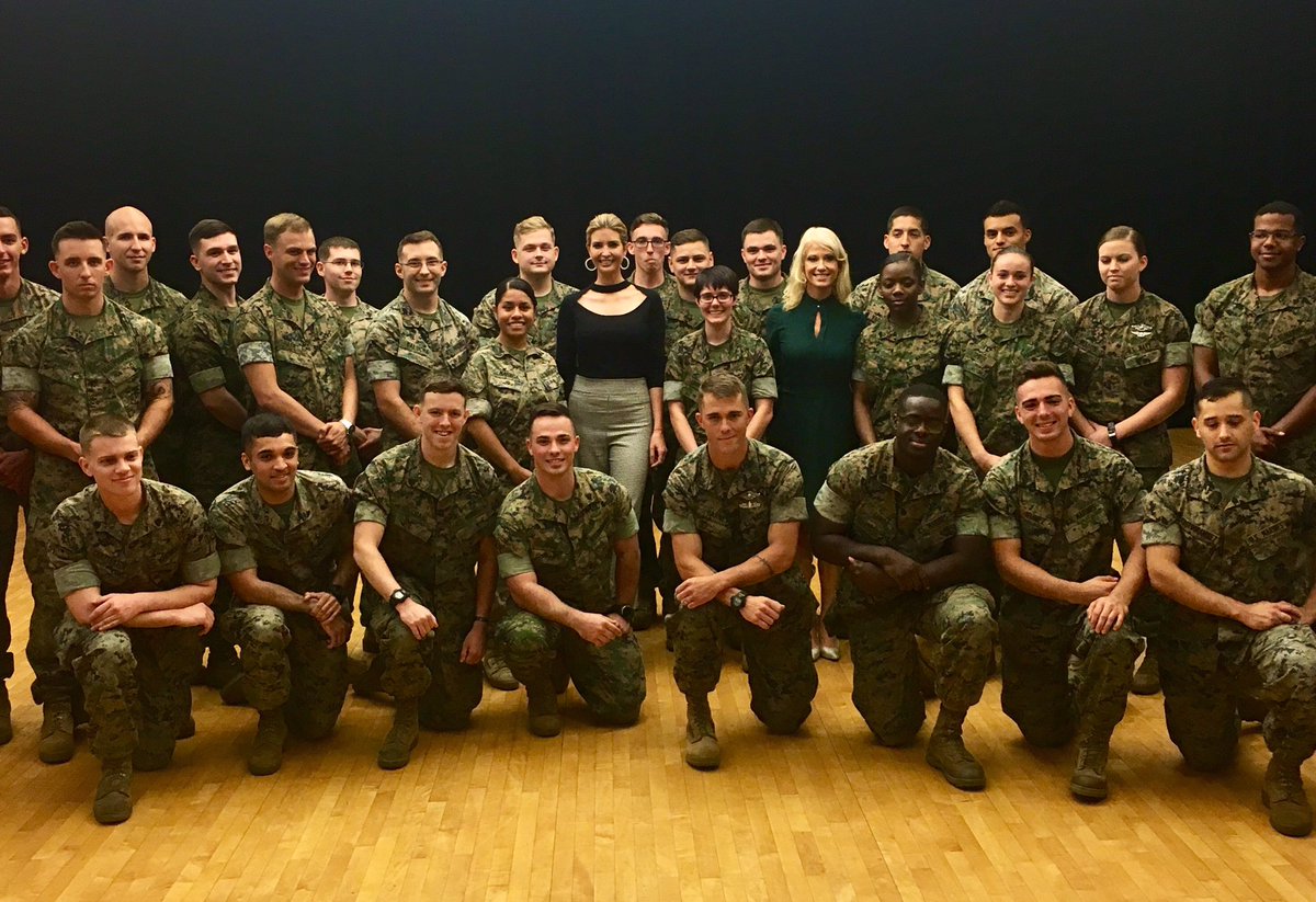 IvankaTrump's tweet image. 3/4: This Administration is deeply committed to those who serve &amp;amp; their families who make it possible through their love and support.